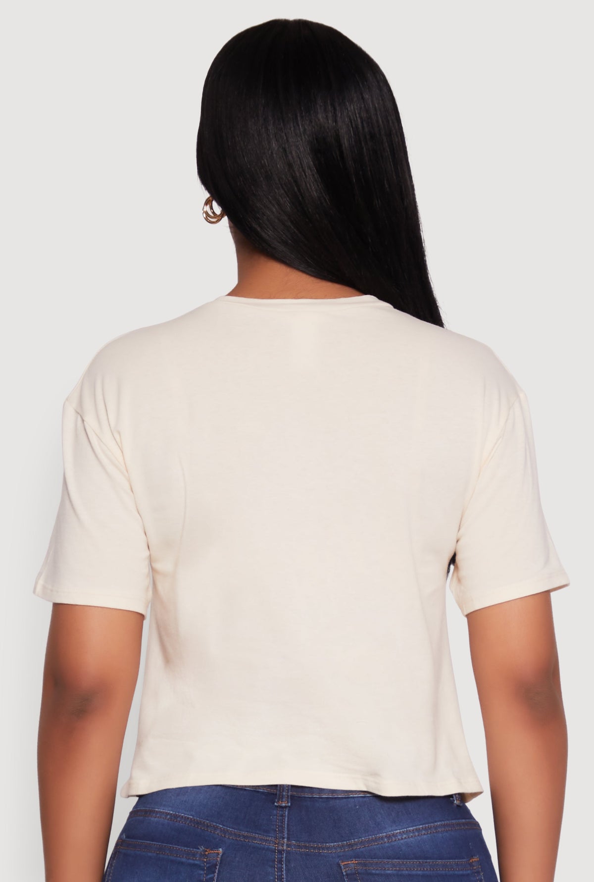 Cropped Georgia Peaches Graphic Tee