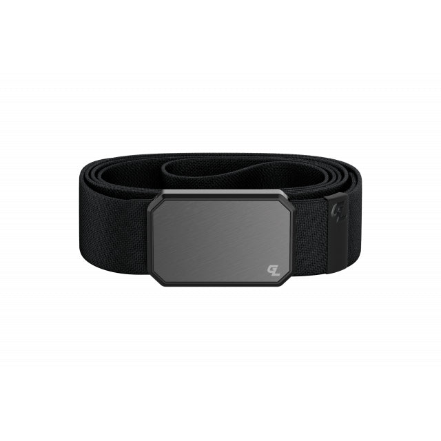 Mens Belt Black Gun Metal