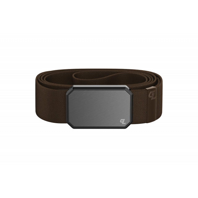 Mens Belt Brown Gun Metal