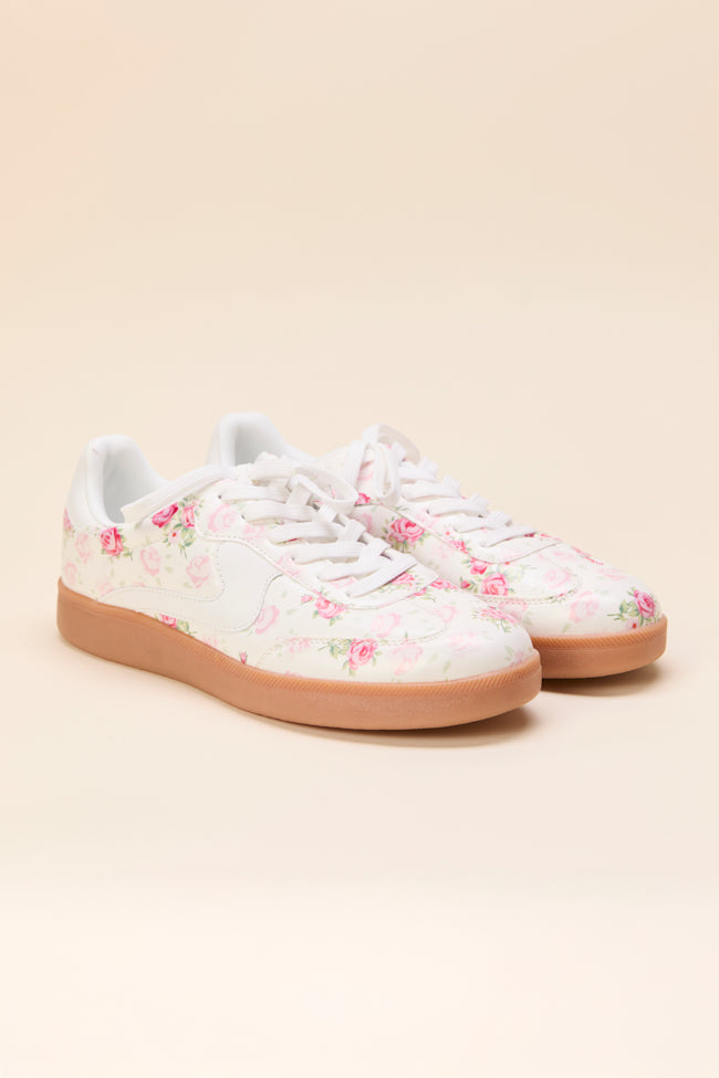 Tiffany White Floral Sneakers