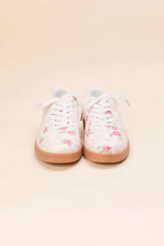 Tiffany White Floral Sneakers