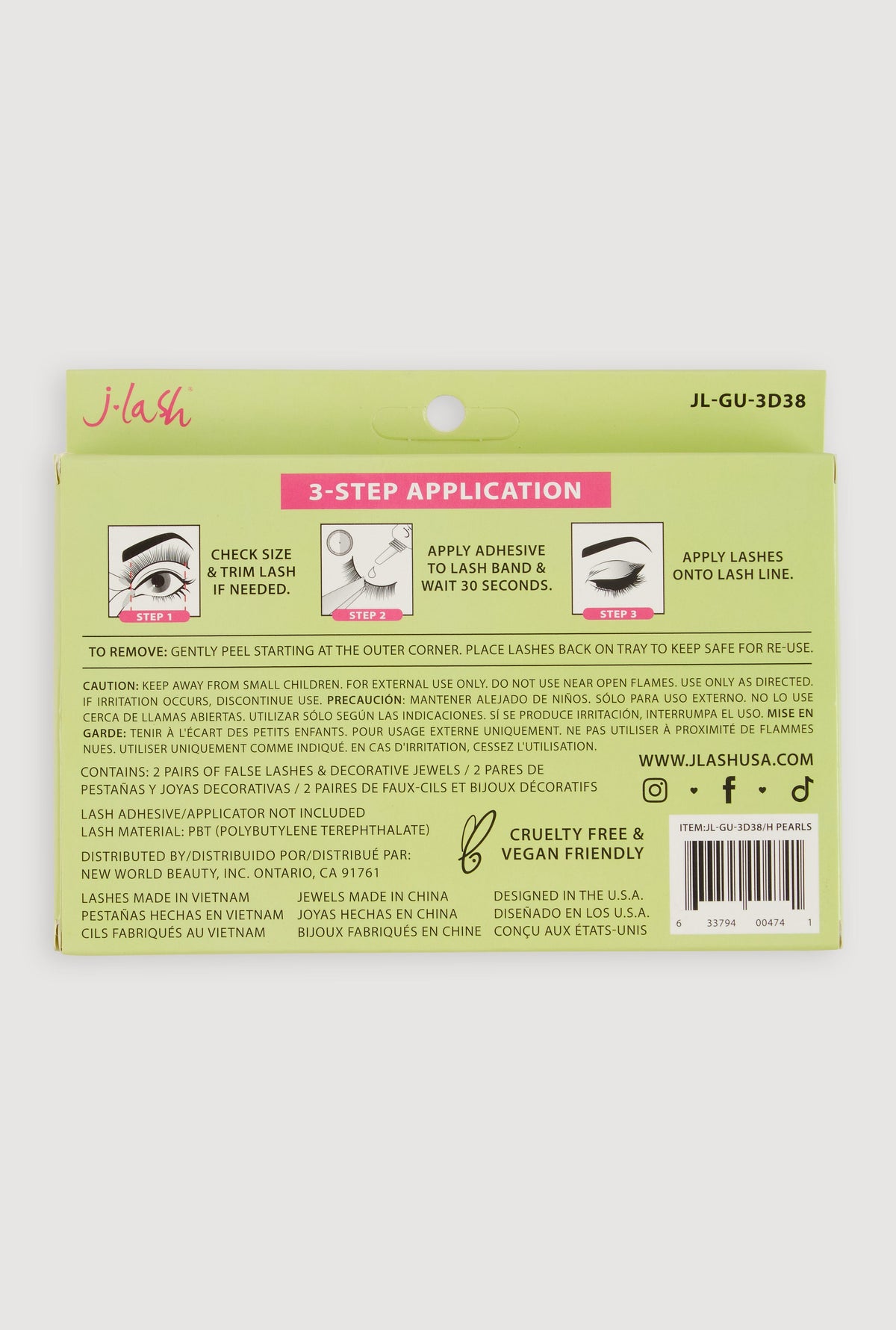 Elegant False Eyelashes with Holographic Pearls for Glam Makeup