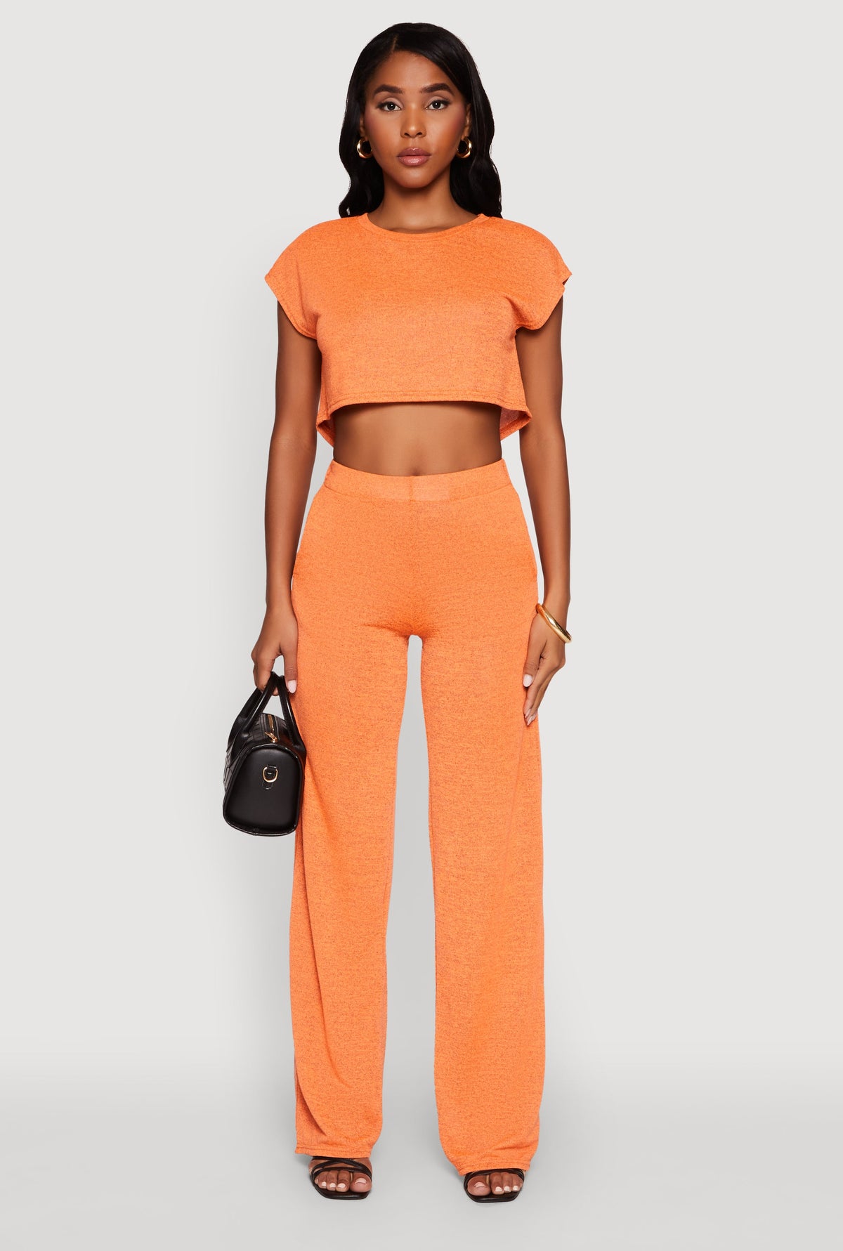 Daisy Dolman Sleeve Cropped Tee