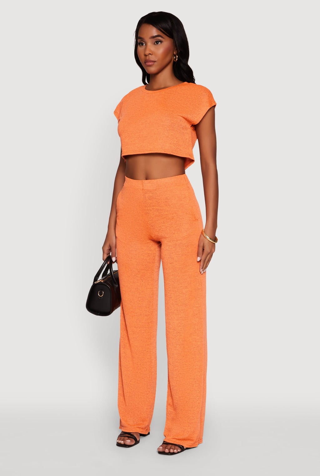 Daisy Dolman Sleeve Cropped Tee