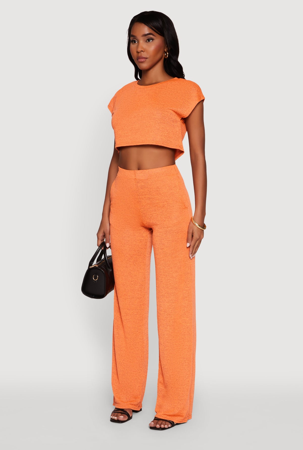 Daisy Dolman Sleeve Cropped Tee