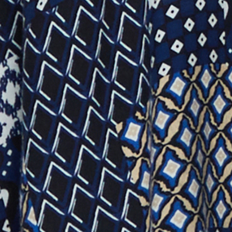 Plus Size Patch Patterned Maxi Top