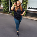 Debbie Off Shoulder Tee - Black