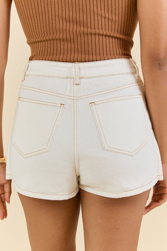 Reverb Radiance White Denim Skort FINAL SALE