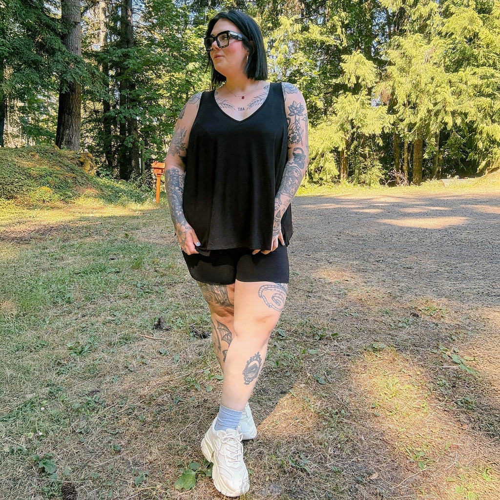 Bamboo Lounge Vest - Black