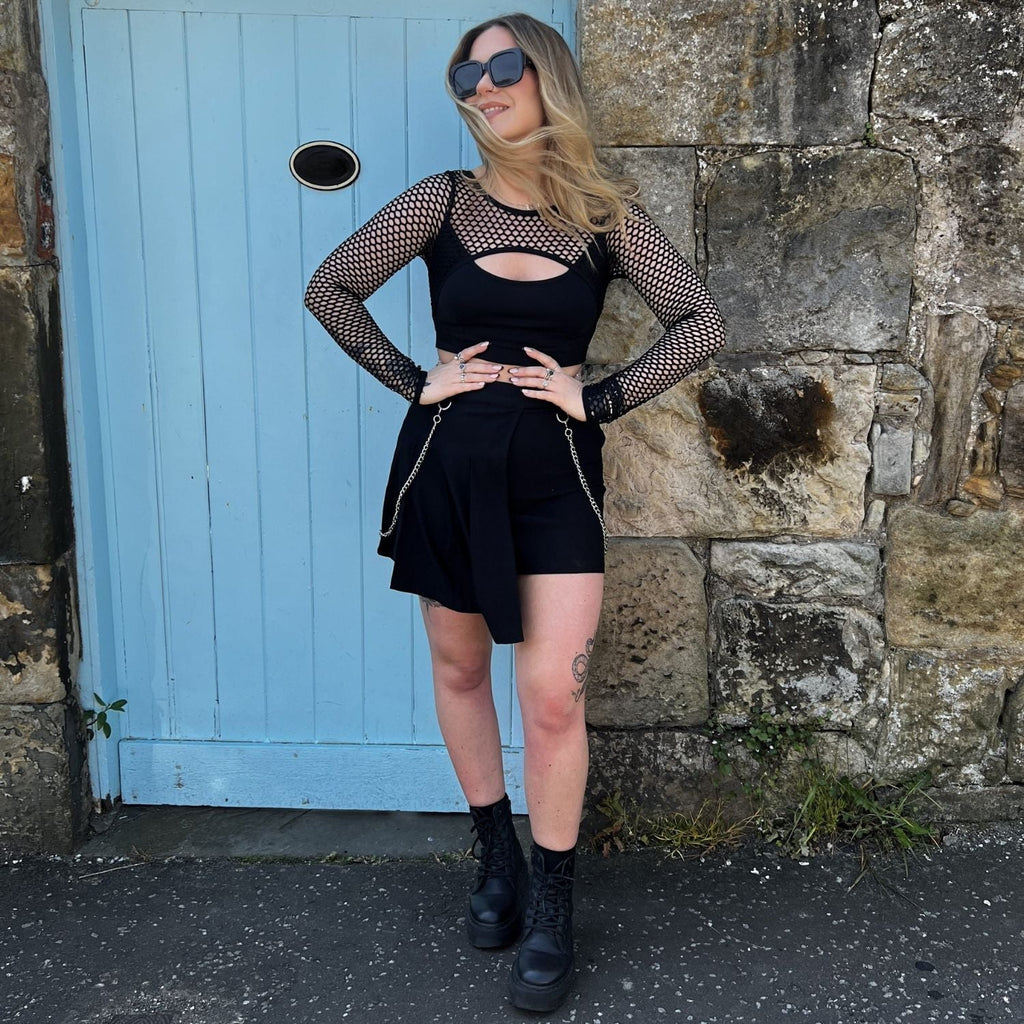 Fishnet Top - Alanis - Black