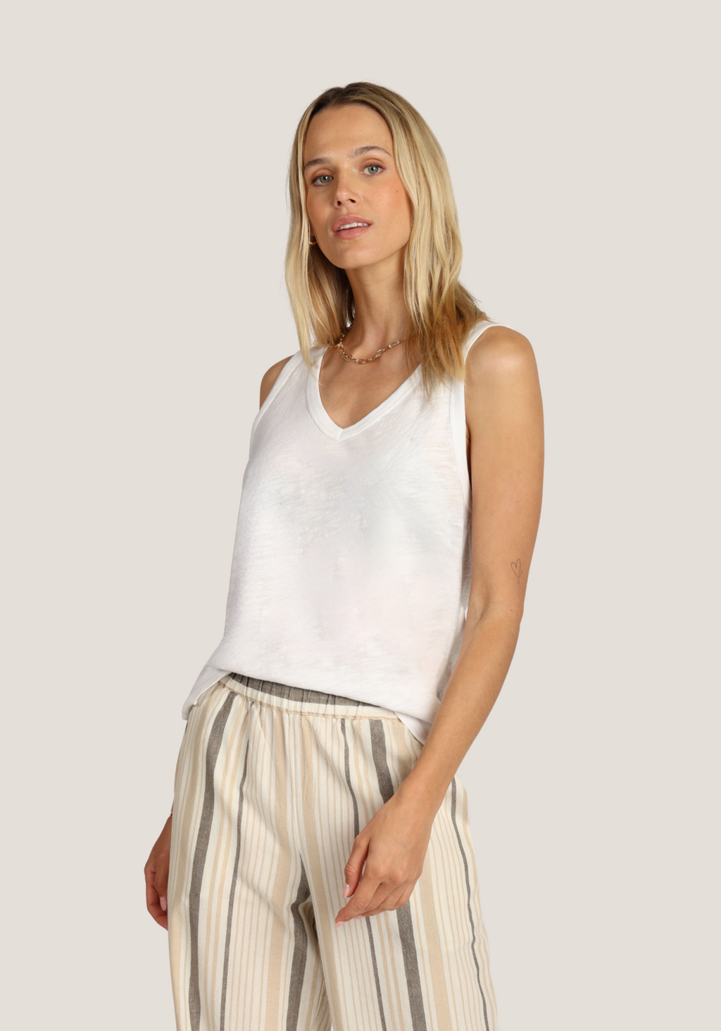 Modern Deep V-Sleeveless