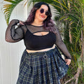 Fishnet Top - Alanis - Black