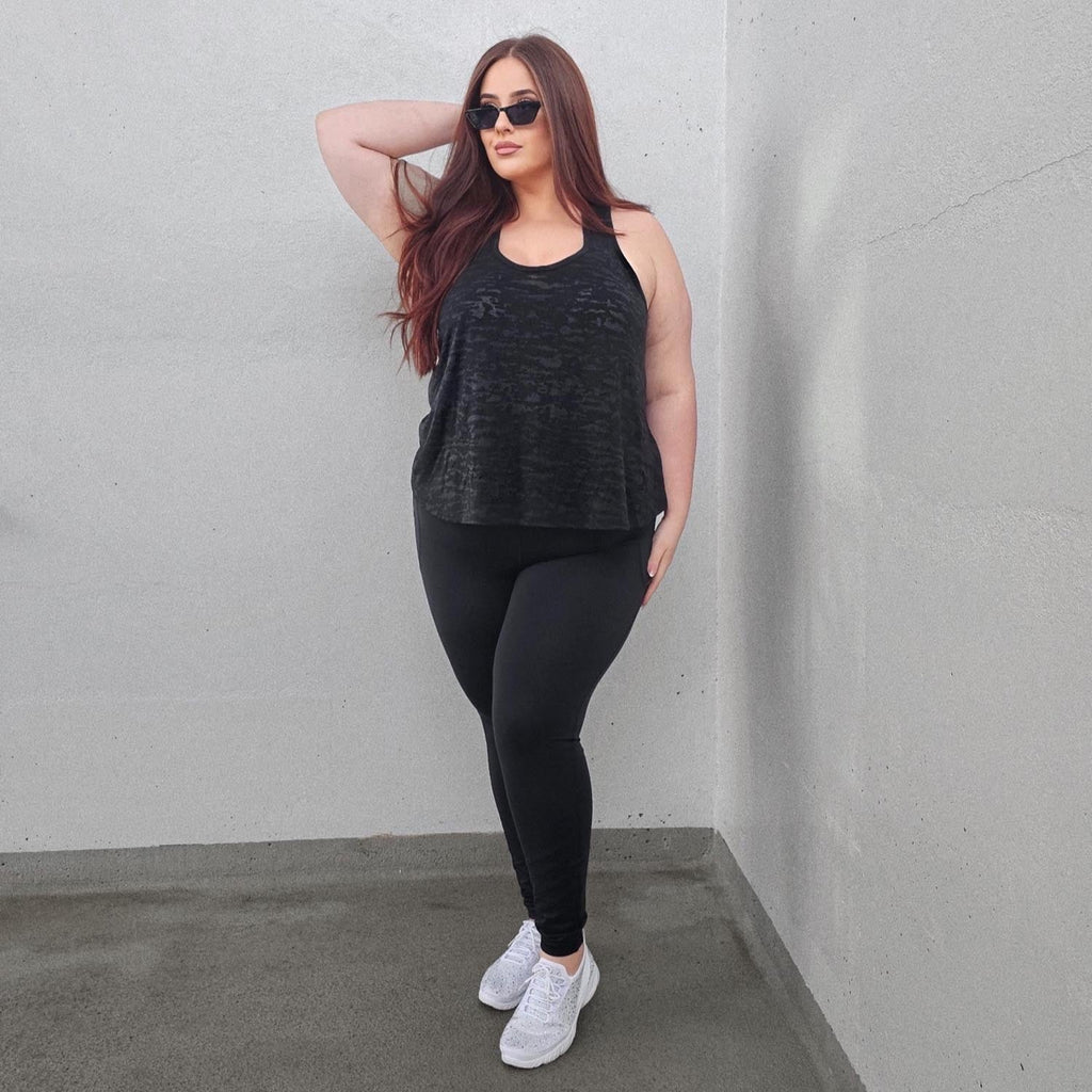 Wrap Back Vest - Black